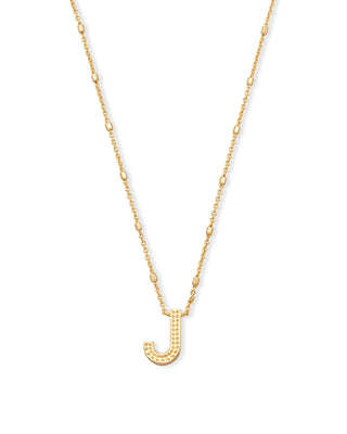 Kendra Scott Jewelry - Necklaces J Letter Pendant Necklace in Gold