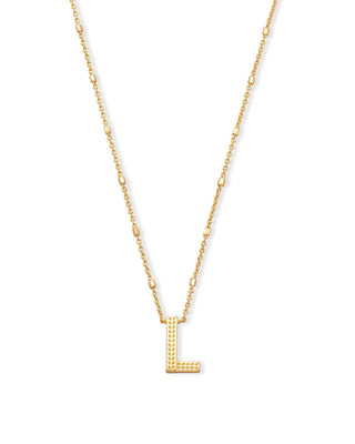 Kendra Scott Jewelry - Necklaces L Letter Pendant Necklace in Gold