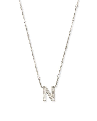 Kendra Scott Jewelry - Necklaces N Letter Pendant Necklace in Silver