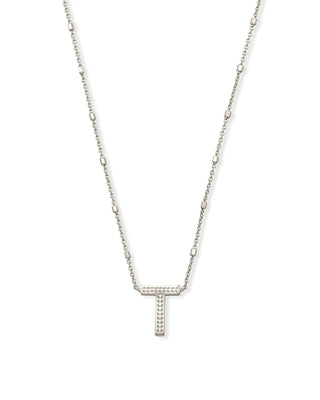 Kendra Scott Jewelry - Necklaces T Letter Pendant Necklace in Silver