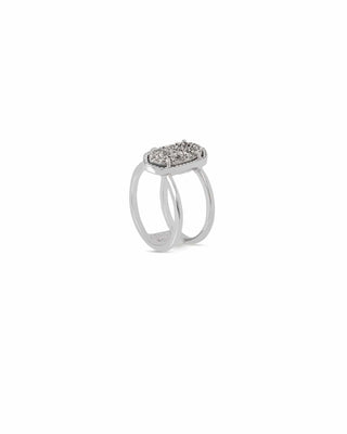 Kendra Scott Jewelry - Rings Elyse Ring - Platinum Drusy In Silver